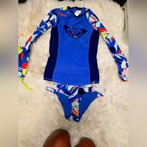 Roxy Multicolor Floral Swim Set